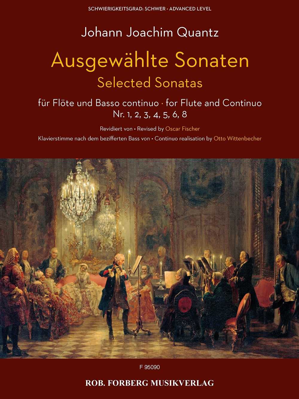 Ausgewählte Sonaten für Flöte und Basso continuo Nr. 1, 2, 3, 4, 5, 6, 8